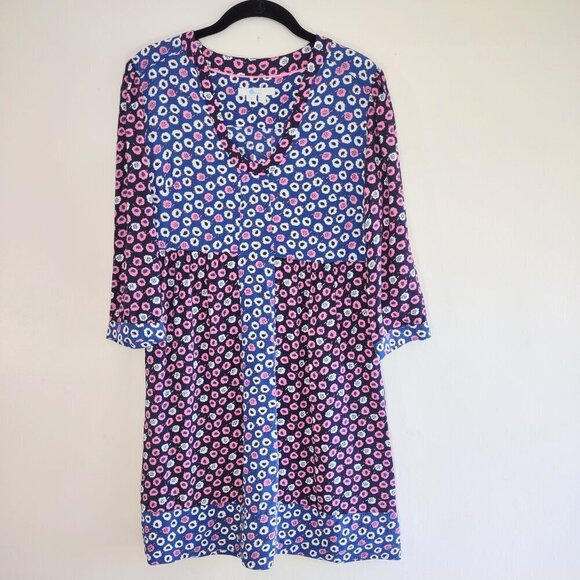 Boden Azalea Bud Floral Shift Tunic Dress Boho Chic Casual Garden Womens Size 4 - Picture 2 of 7